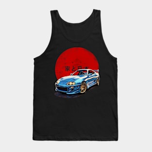 JDM blue Supra Tank Top